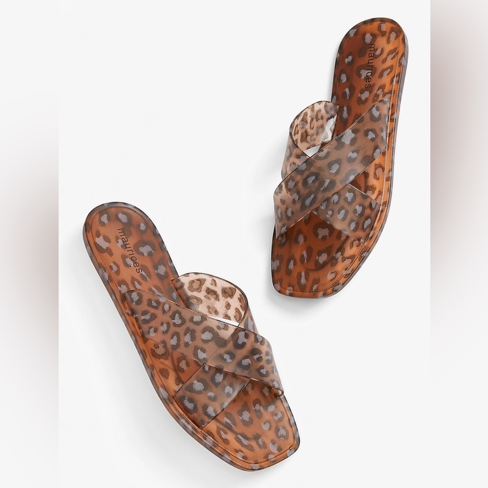 Leopard Jelly Sandals